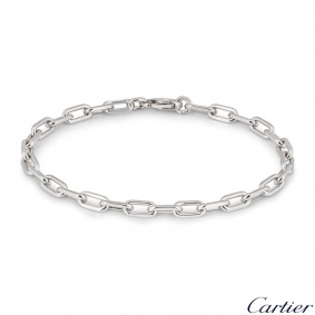 Cartier White Gold Santos-Dumont Chain Bracelet B6021400